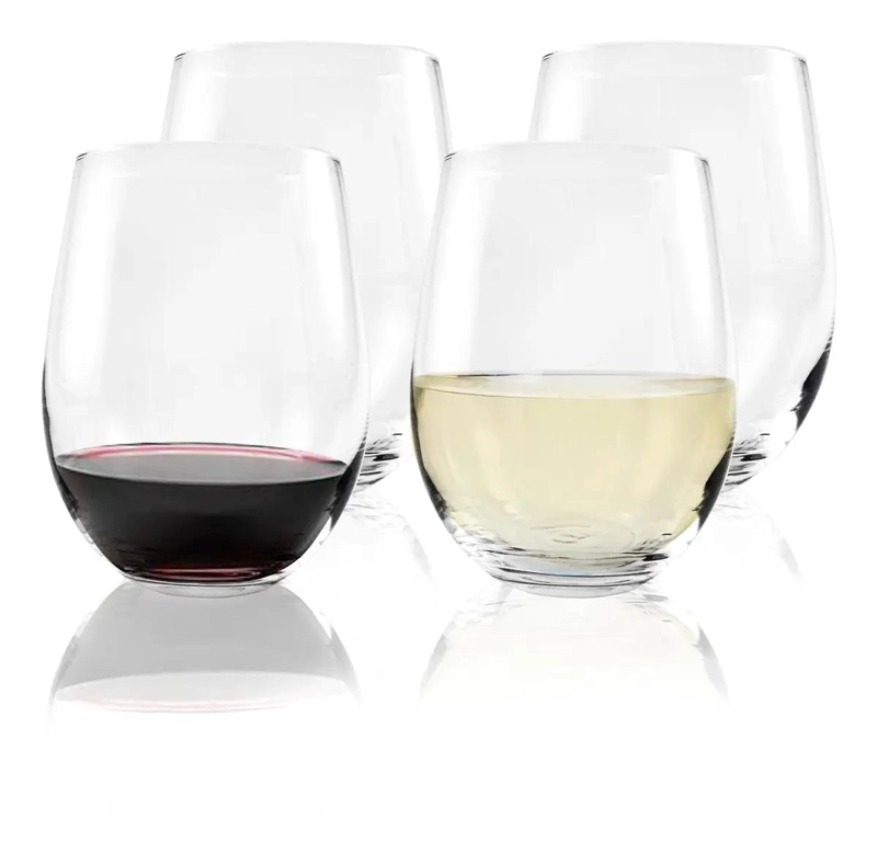 SET DE 4 VASOS DE VIDRIO PARA VINO 540ML - 3