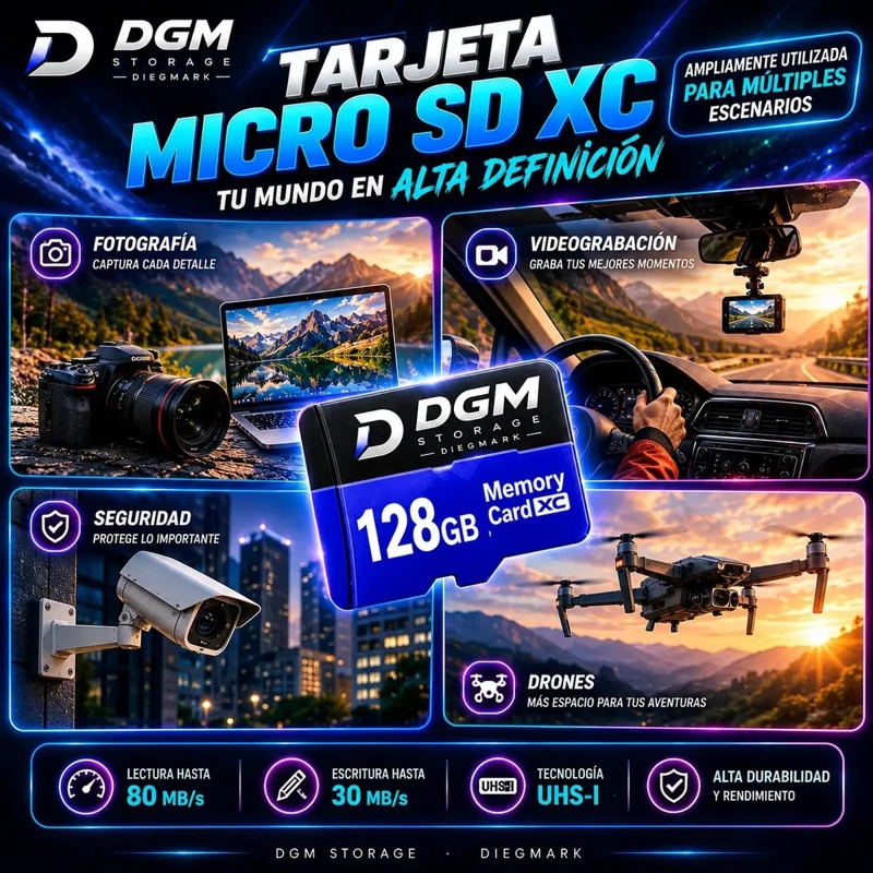 KIT CAMARA DE ACCION POCKET 1080P CON MICROSD 128GB Y BOLSO ORGANIZADOR - 1