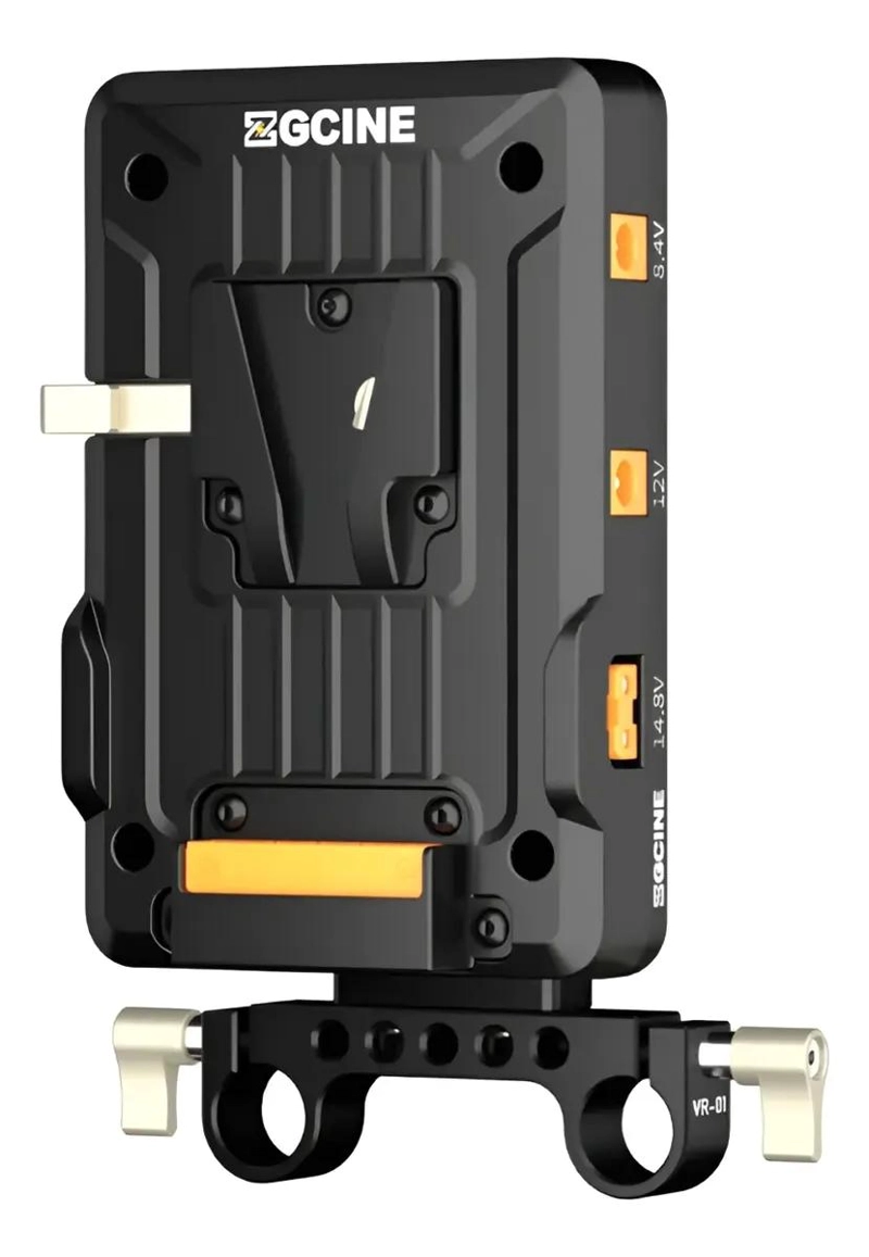 PLACA DE BATERIA V-MOUNT CON MULTIPLES SALIDAS Y BRAZO AJUSTABLE - 1
