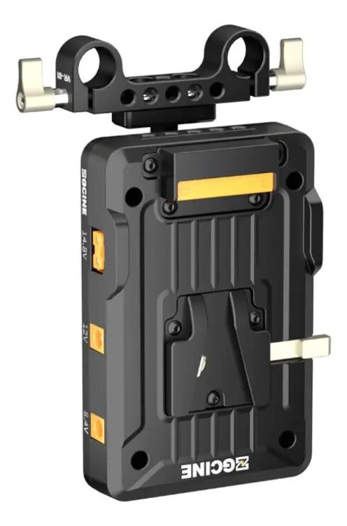 PLACA DE BATERIA V-MOUNT CON MULTIPLES SALIDAS Y BRAZO AJUSTABLE - 4