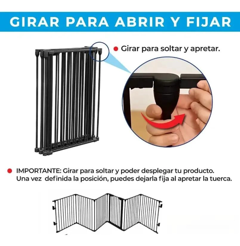 REJA DE SEGURIDAD PLEGABLE PARA CHIMENEAS Y ESTUFAS - 6