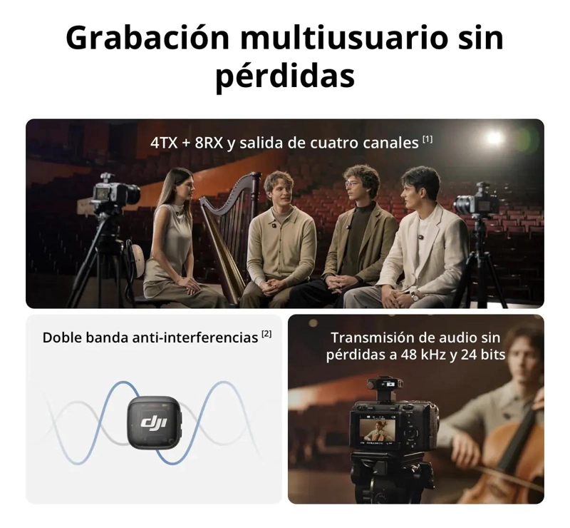 MICROFONO INALAMBRICO PARA GRABACION DE AUDIO DE ALTA CALIDAD - 2