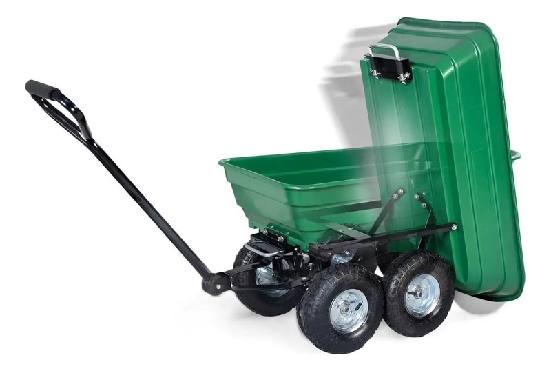 CARRO ARRASTRE MULTIPROPOSITO ABATIBLE 200KG PARA JARDIN - 3