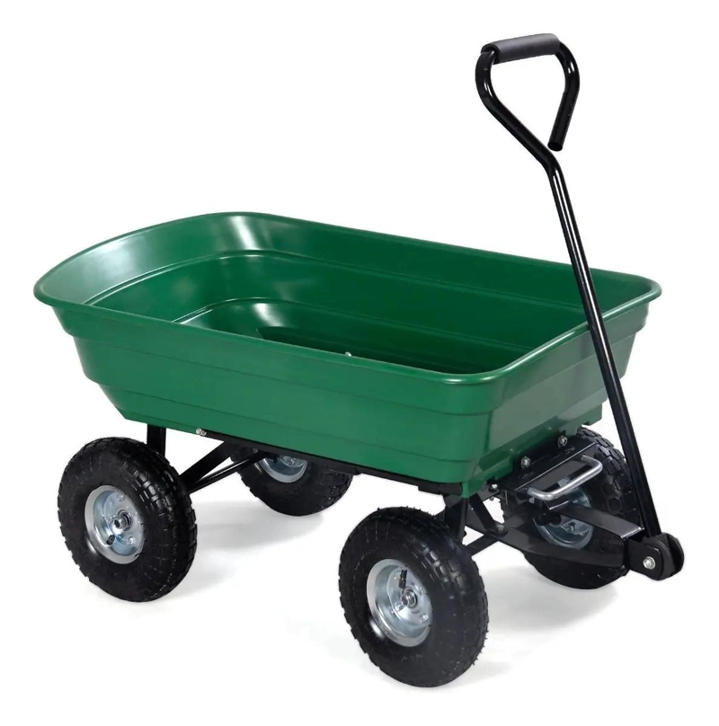 CARRO ARRASTRE MULTIPROPOSITO ABATIBLE 200KG PARA JARDIN - 4