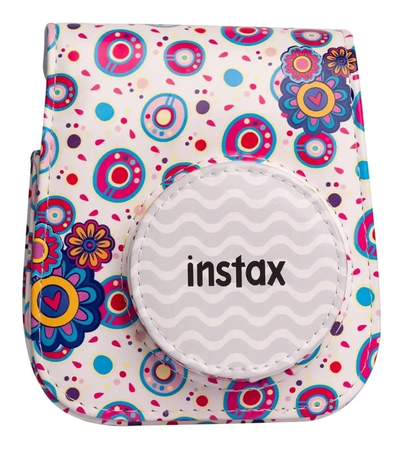 ESTUCHE FLORAL PARA CAMARA INSTAX MINI 11 Y 12 CON 20 FOTOS - 3