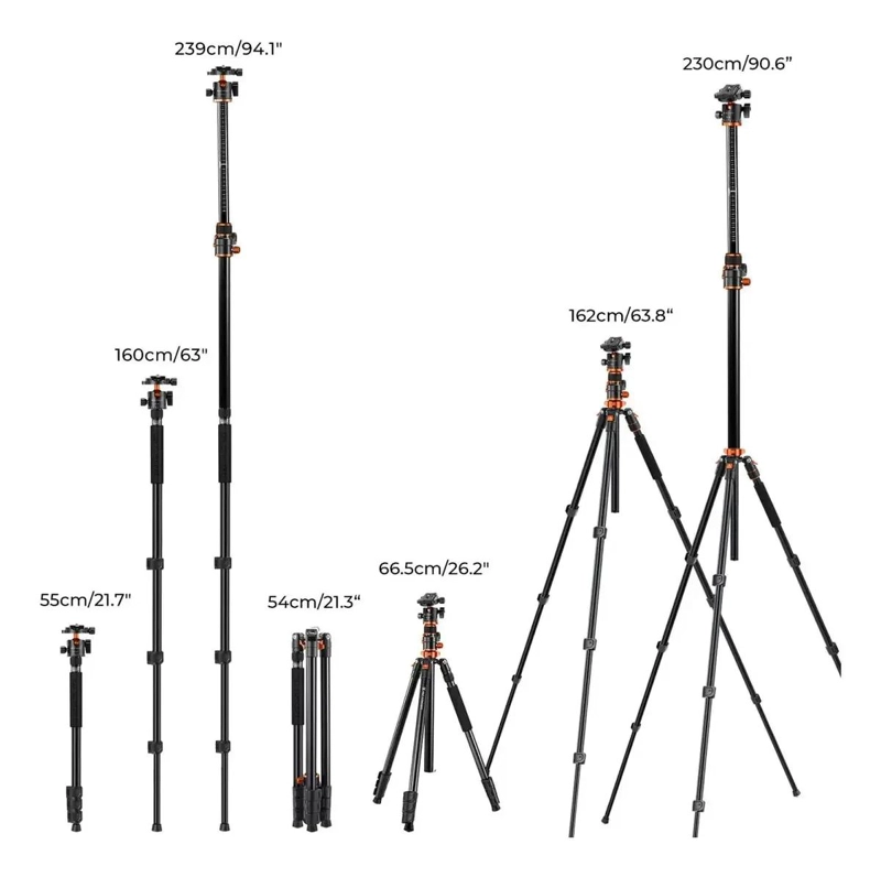 TRIPODE PROFESIONAL 360° CON MONOPODE PARA FOTOGRAFIA - 6