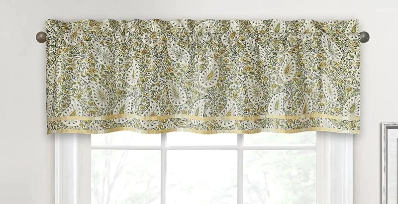CENEFA PAISLEY VERVEINE PARA CORTINA CON BOLSILLO DE 52 X 16 - 1