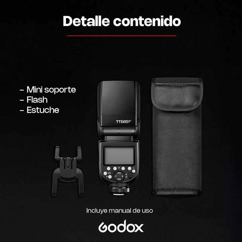FLASH GODOX TTL HSS PARA CANON CON SISTEMA INALAMBRICO 2.4G - 10