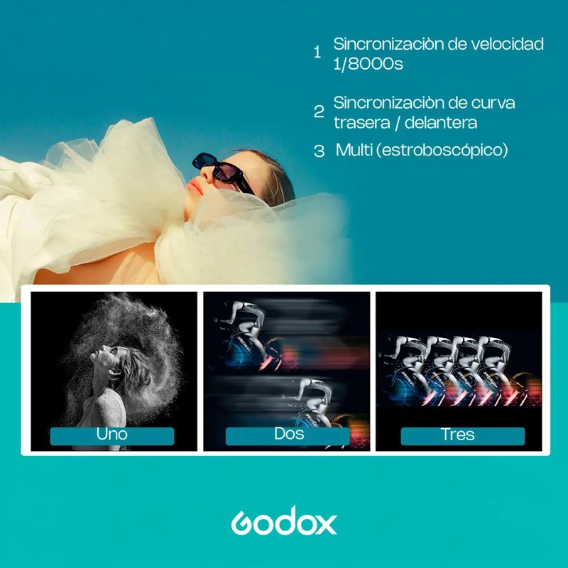 FLASH GODOX TTL HSS PARA CANON CON SISTEMA INALAMBRICO 2.4G - 3
