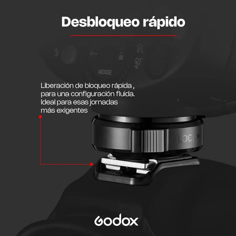 FLASH GODOX TTL HSS PARA CANON CON SISTEMA INALAMBRICO 2.4G - 5