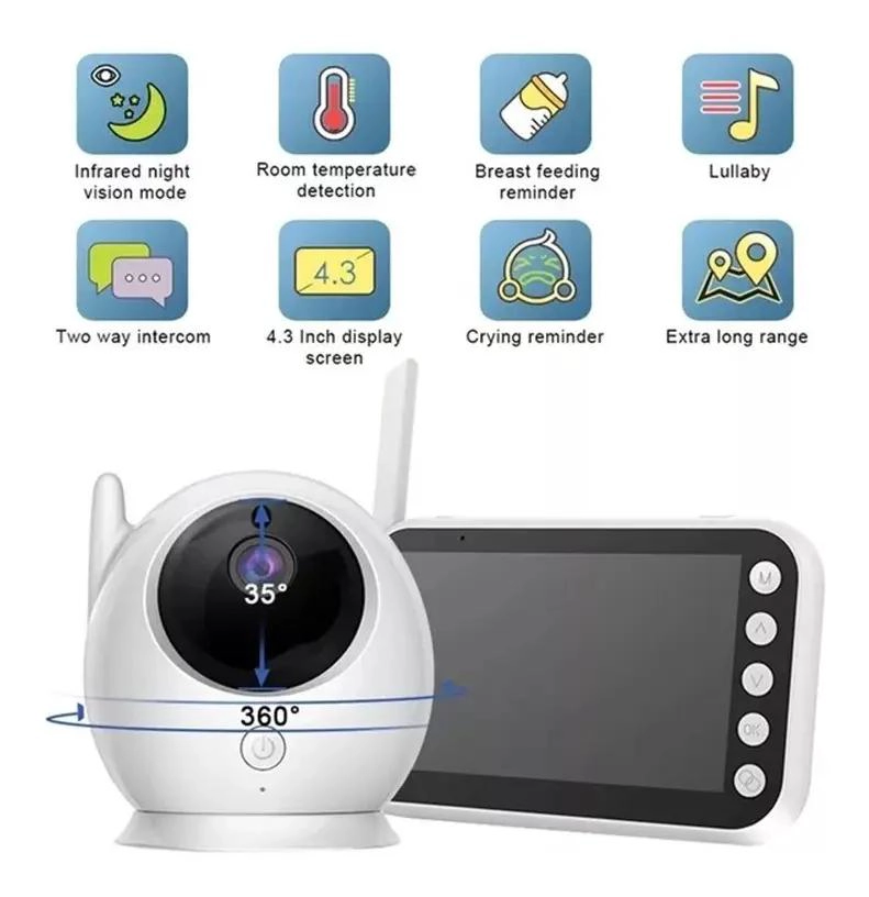 CAMARA DE MONITOREO PARA BEBE S CON VISION NOCTURNA Y AUDIO - 7