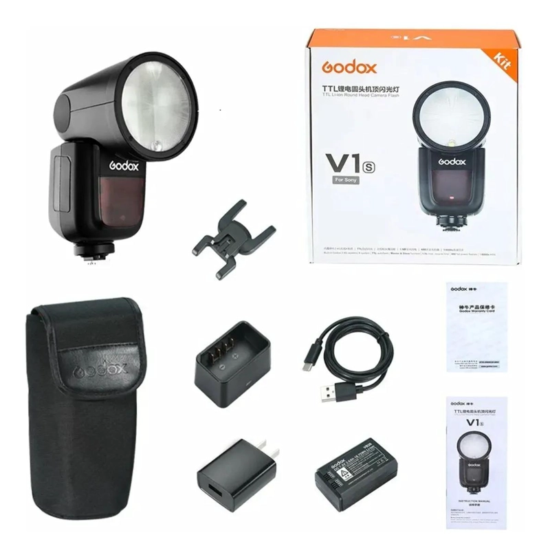 FLASH PROFESIONAL CON CABEZAL REDONDO Y BATERIA RECARGABLE PARA SONY - 5