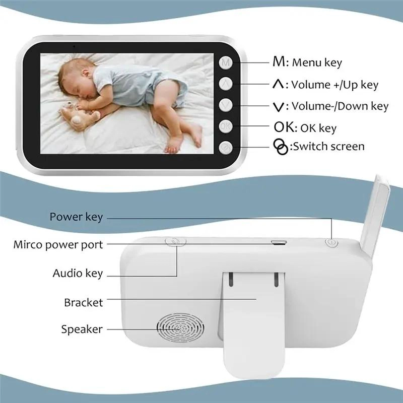 CAMARA BABY MONITOR CON VISION NOCTURNA Y AUDIO BIDIRECCIONAL - 4