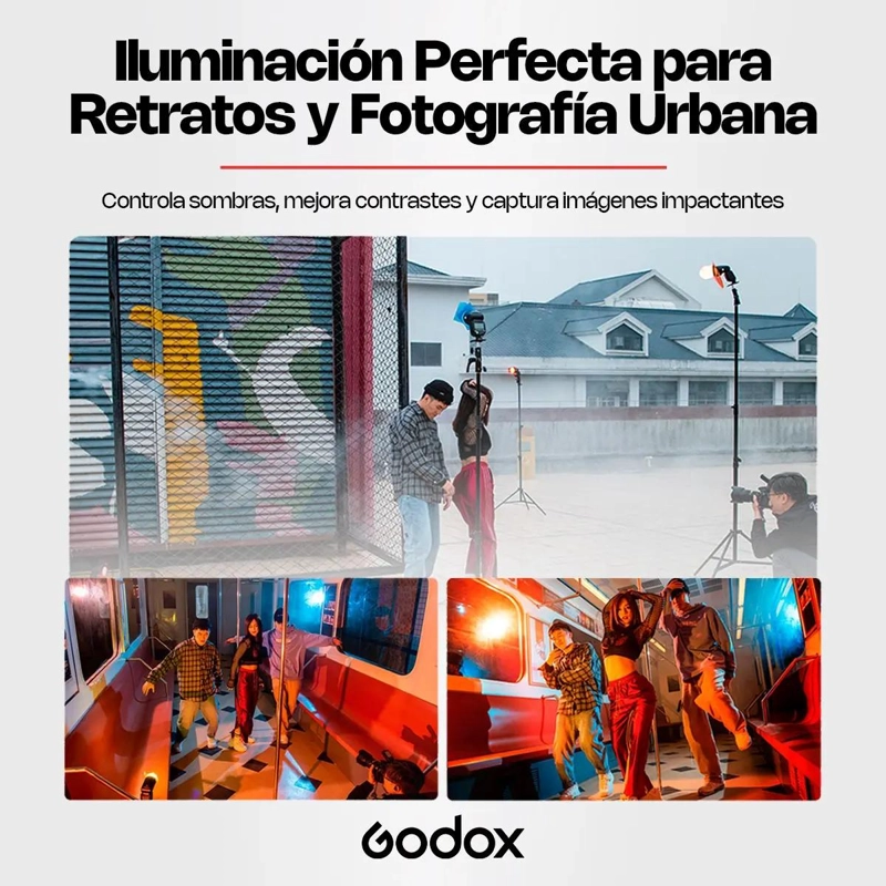 FLASH RECARGABLE GODOX V1 PARA CANON CON LUZ MODELADO - 9