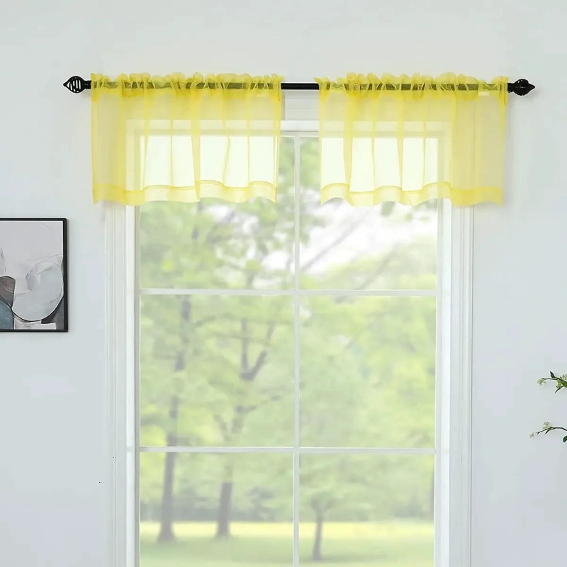 CENEFAS SEMITRANSPARENTES PARA VENTANAS DE 52 X 18 PULGADAS - 1