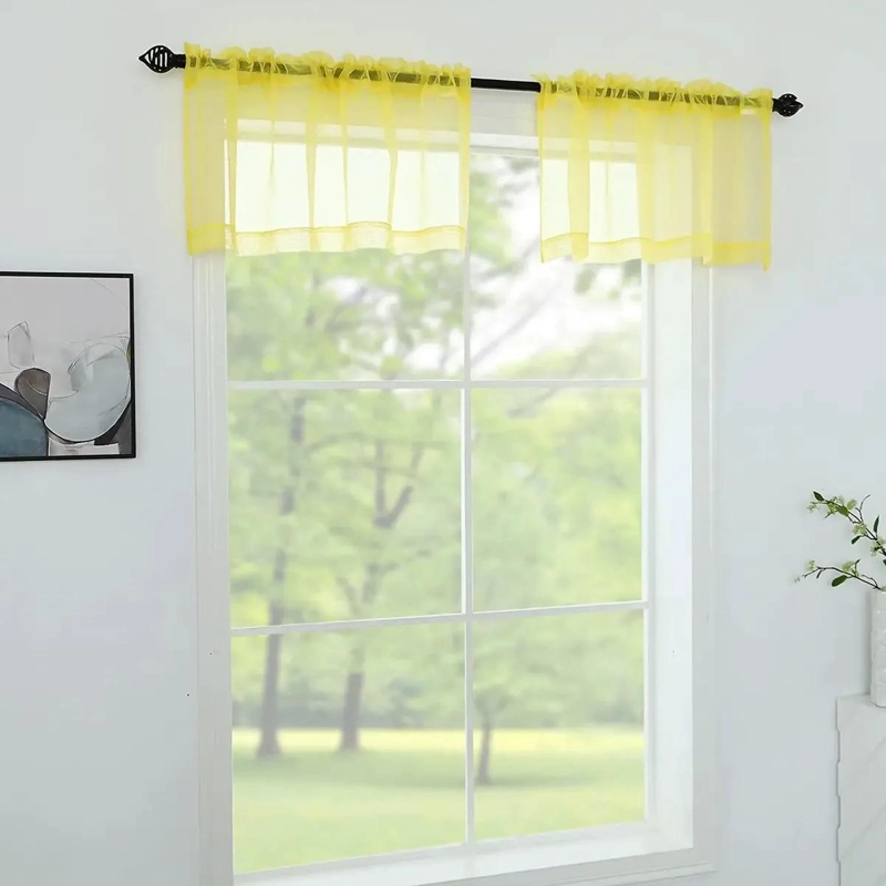 CENEFAS SEMITRANSPARENTES PARA VENTANAS DE 52 X 18 PULGADAS - 8