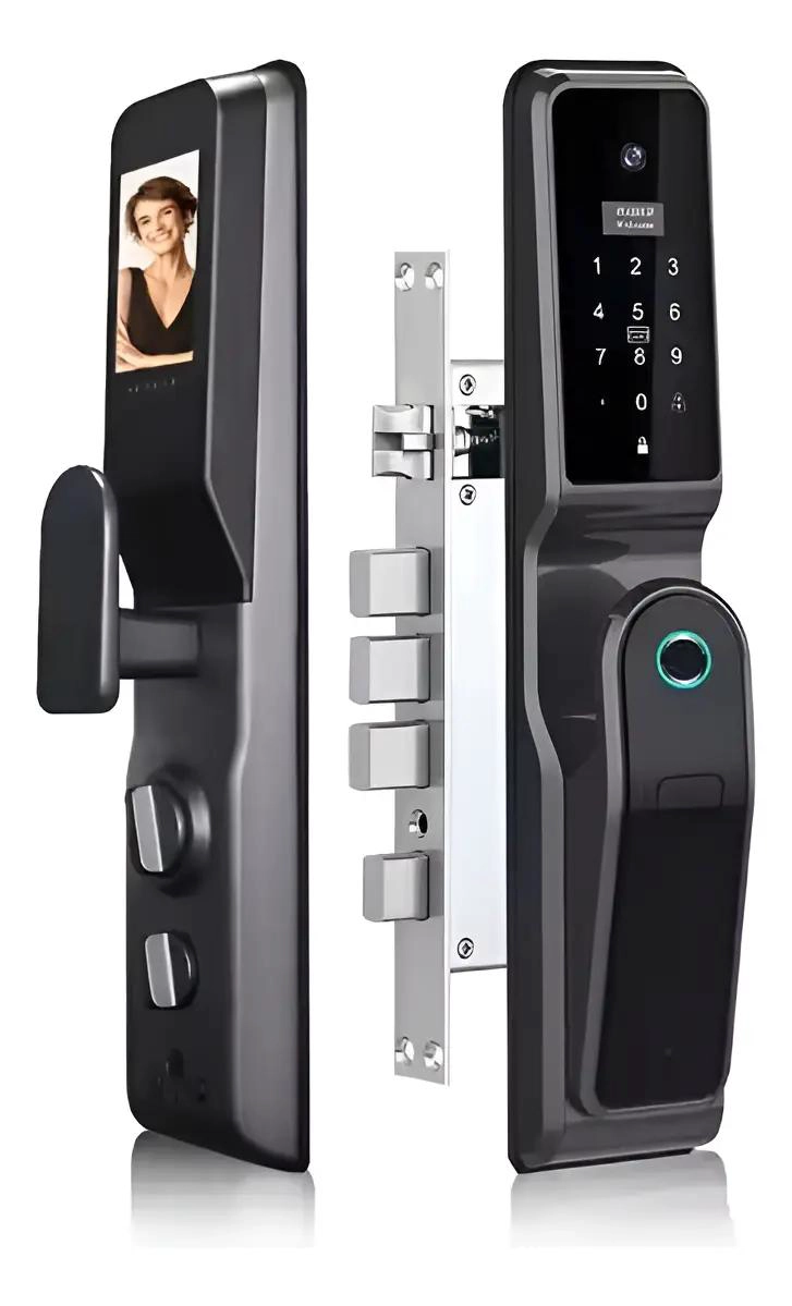 CERRADURA INTELIGENTE WIFI CON HUELLA DACTILAR Y CONTROL REMOTO - 1