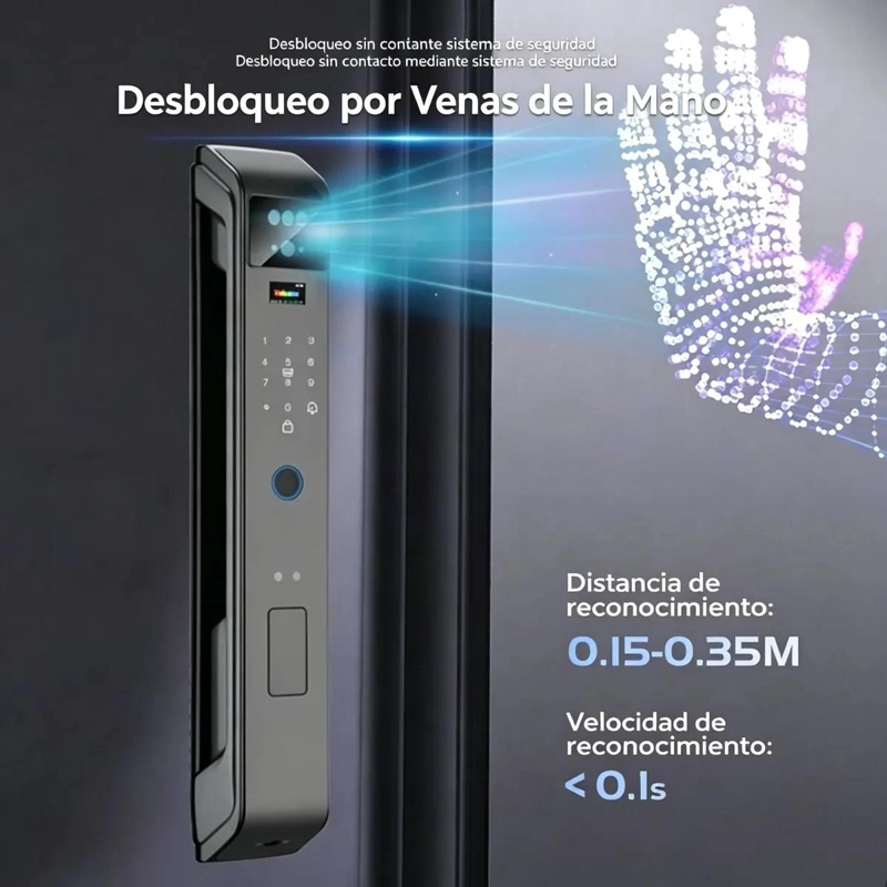 CERRADURA INTELIGENTE CON RECONOCIMIENTO FACIAL Y CAMARA - 8