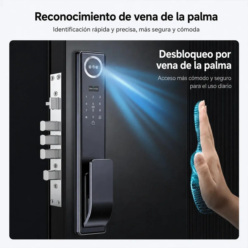 CERRADURA INTELIGENTE WIFI CON CAMARA Y AUDIO BIDIRECCIONAL - 3