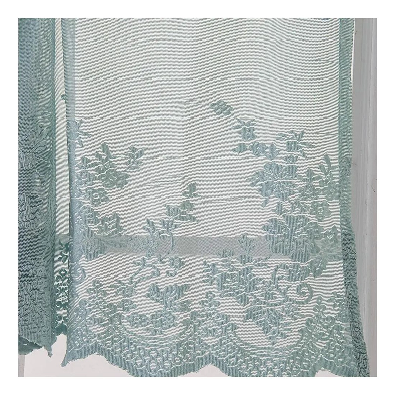 CENEFA DE ENCAJE BORDADO PARA VENTANAS Y PUERTAS DECORATIVAS - 4