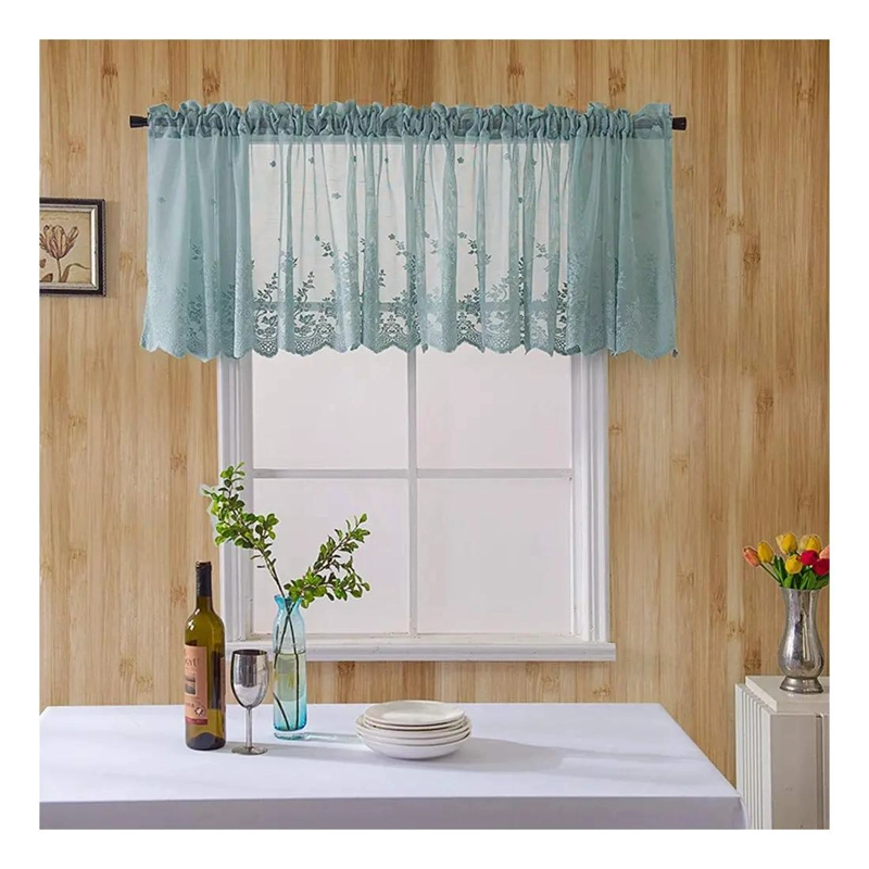 CENEFA DE ENCAJE BORDADO PARA VENTANAS Y PUERTAS DECORATIVAS - 7
