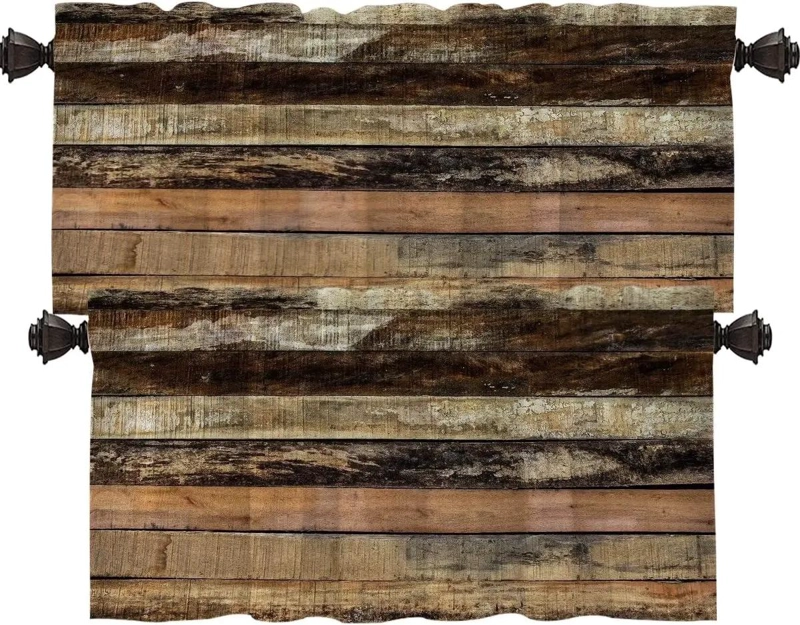 CENEFAS DE COCINA CON TEXTURA DE MADERA MARRON PARA DECORACION - 1