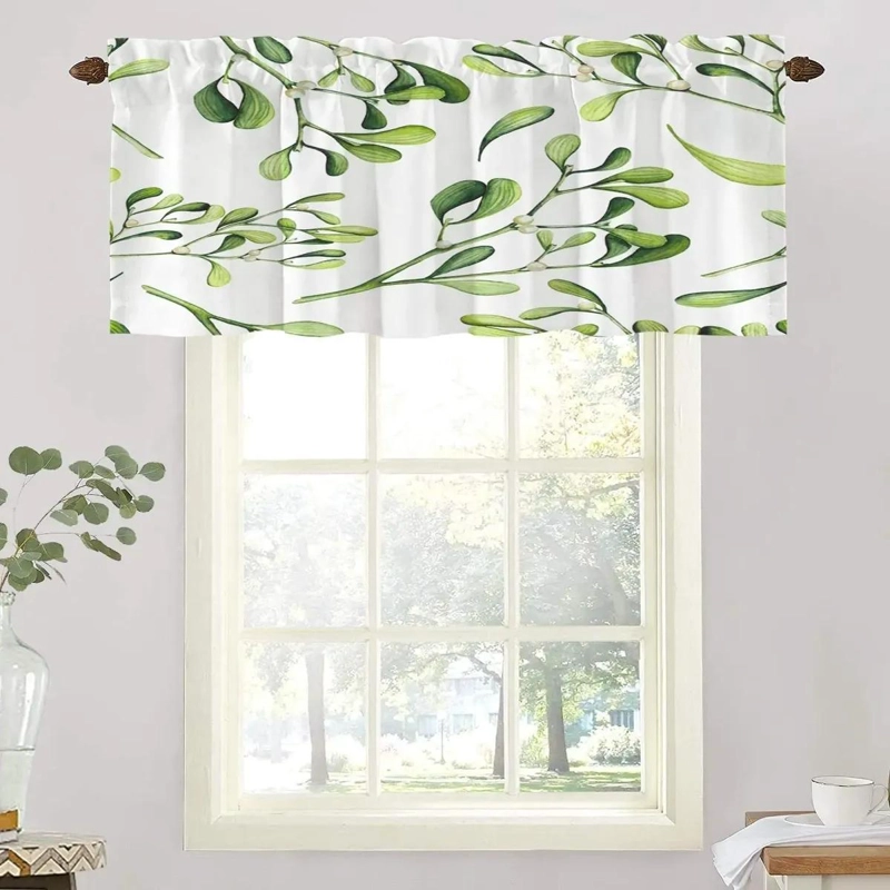CENEFAS DE COCINA VERDE CLARO CON DISEÑO DE PLANTAS - 1