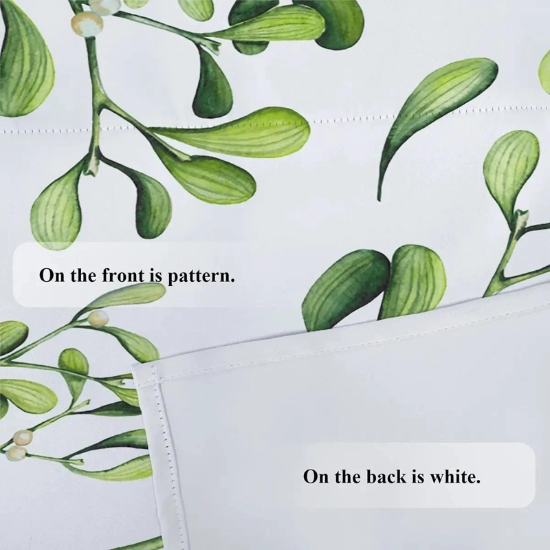 CENEFAS DE COCINA VERDE CLARO CON DISEÑO DE PLANTAS - 4