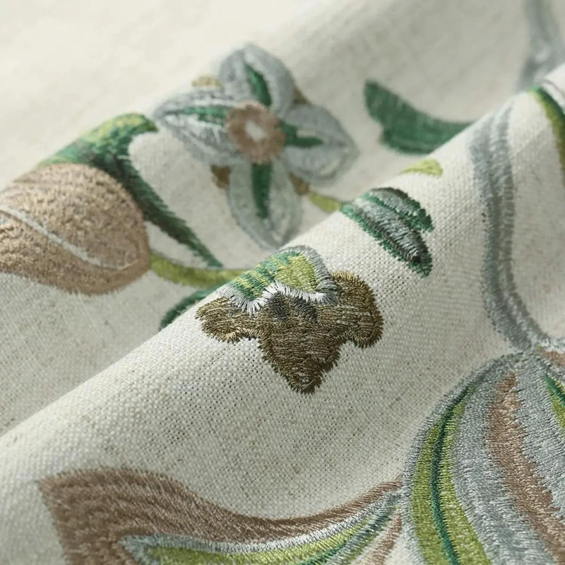 CENEFAS BORDADAS PARA VENTANAS Y COCINAS CON DISEÑO FLORAL - 6