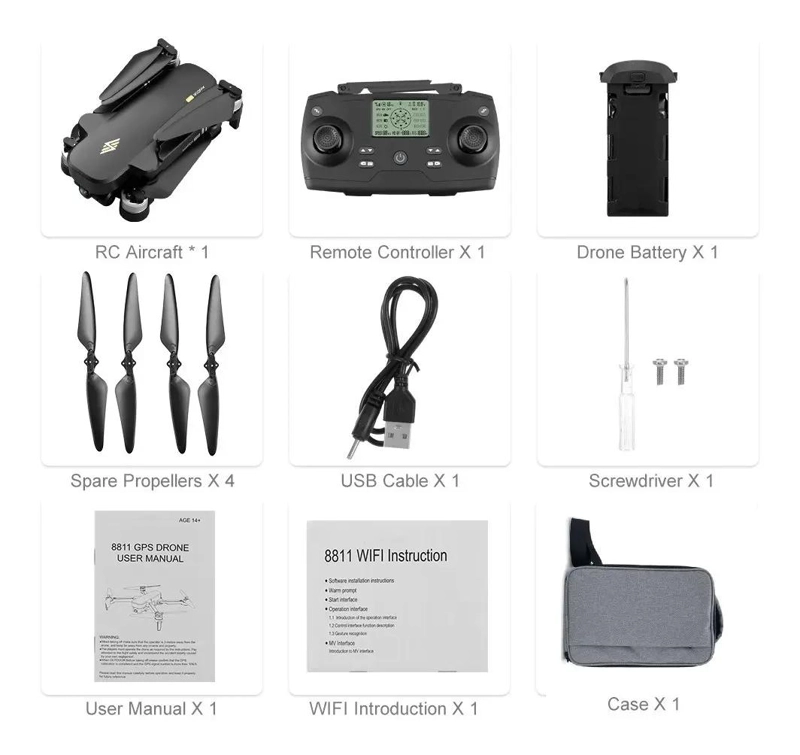 DRONE PLEGABLE 5G CON CAMARA 6K Y ESTABILIZADOR - 5