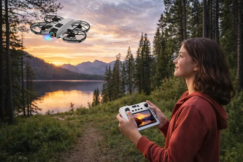 DRONE CON MOTORES BRUSHLESS Y CAMARA INTEGRADA PARA VUELO ESTABLE - 3