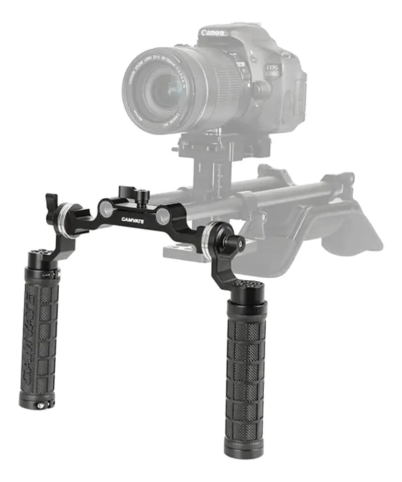 SOPORTE DE MONTAJE CON MANGO DE GOMA PARA CAMARAS DSLR - 1