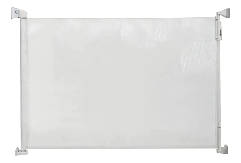 PUERTA RETRACTIL DE SEGURIDAD PARA NIÑOS, COLOR BLANCO - 1