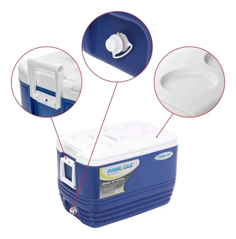 HELADERITA CONSERVADORA DE 57 LITROS COLOR AZUL NAVY IDEAL PARA SALIDAS - 4