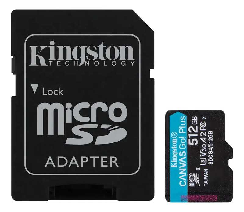 TARJETA MICROSD DE 512GB PARA GRABACION 4K Y JUEGOS - 1