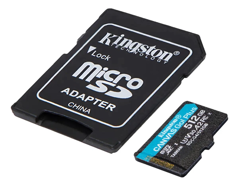 TARJETA MICROSD DE 512GB PARA GRABACION 4K Y JUEGOS - 2