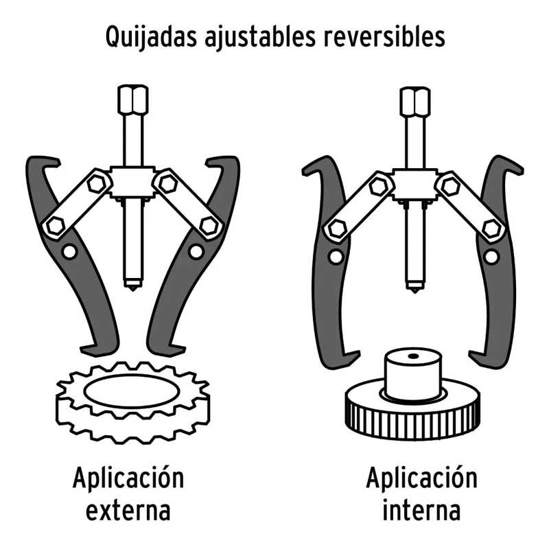 EXTRACTOR DE POLEAS TRIPLE 3 PULGADAS PARA USO INDUSTRIAL - 2