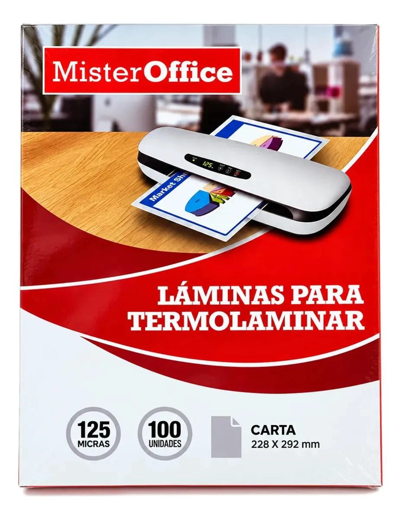 LAMINAS PARA TERMOLAMINAR CARTA 125 MIC 100 HOJAS - 3