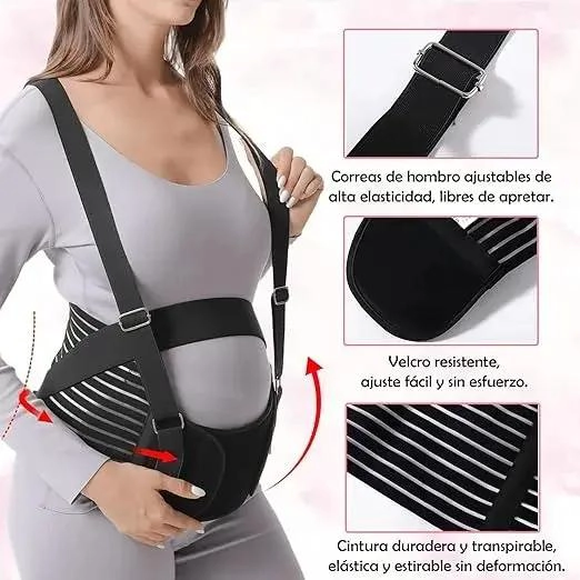 FAJA DE SOPORTE PRENATAL AJUSTABLE PARA EMBARAZO - 3