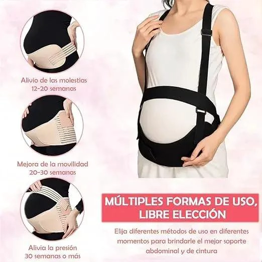 FAJA DE SOPORTE PRENATAL AJUSTABLE PARA EMBARAZO - 5