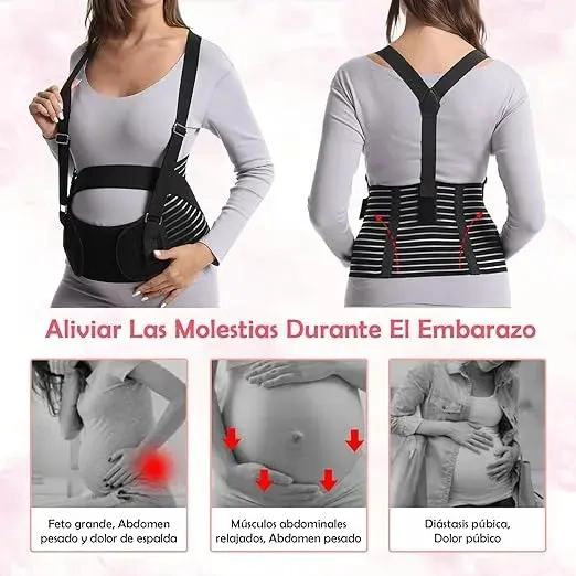 FAJA DE SOPORTE PRENATAL AJUSTABLE PARA EMBARAZO - 7