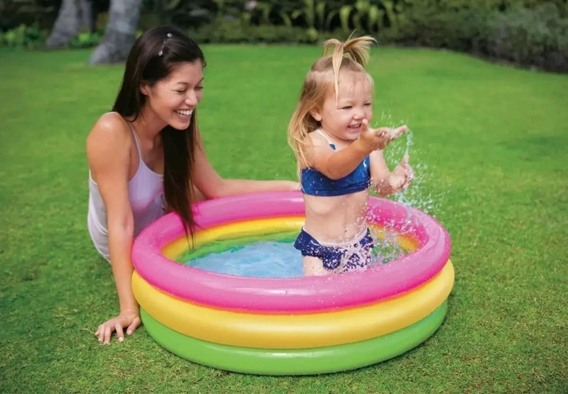 PISCINA INFLABLE MULTICOLOR PARA NIÑOS 60CM IDEAL VERANO - 2