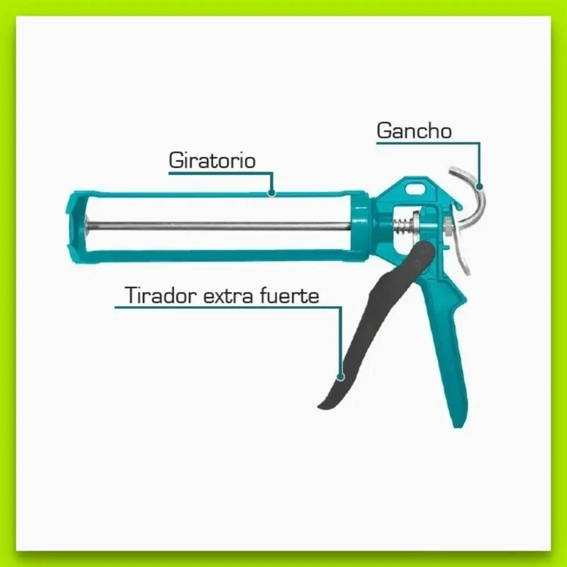 APLICADOR DE SILICONA INDUSTRIAL 300CC REFORZADO PARA BRICOLAJE - 2