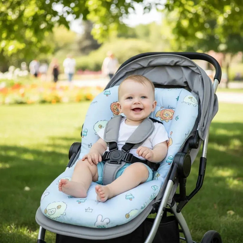 FUNDA ACOLCHADA PARA ASIENTO DE BEBE  EN VARIOS DISEÑOS - 10