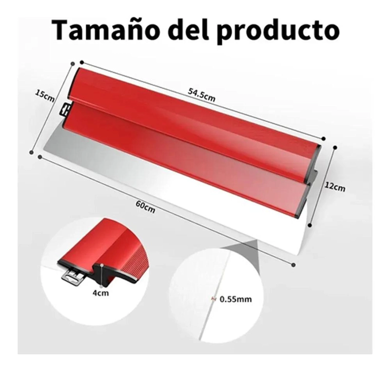 ALISADOR FLEXIBLE DE ACERO INOXIDABLE PARA MASILLA DE 60 CM - 2