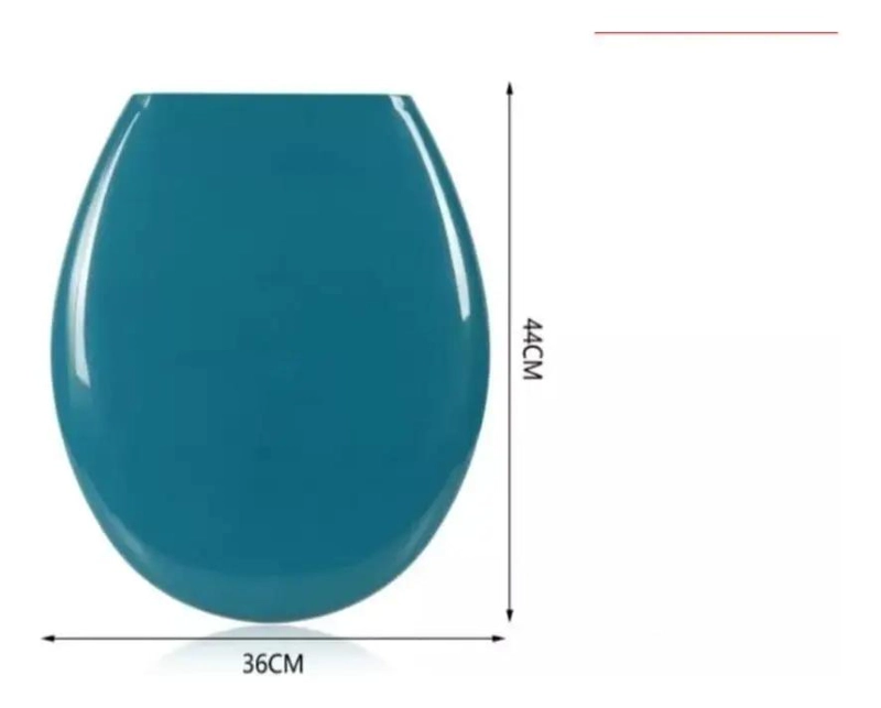 ASIENTO DE INODORO REDONDO 44CM X 36CM PARA BAÑO - 2