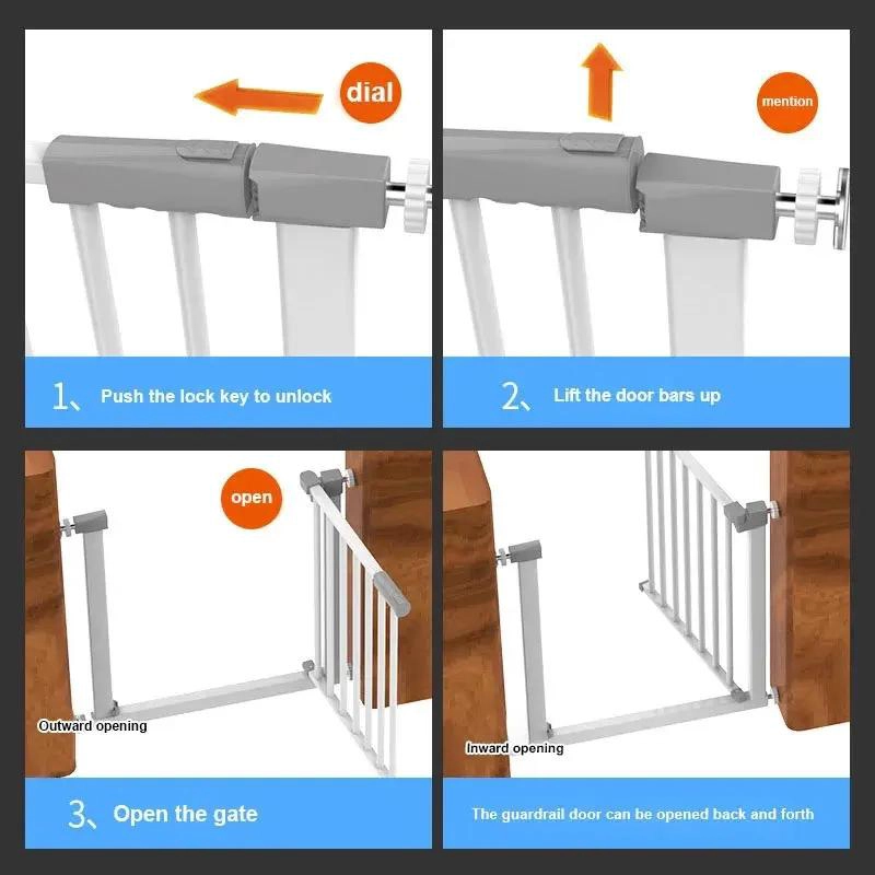 PUERTA DE SEGURIDAD AJUSTABLE PARA BEBE S Y MASCOTAS - 2