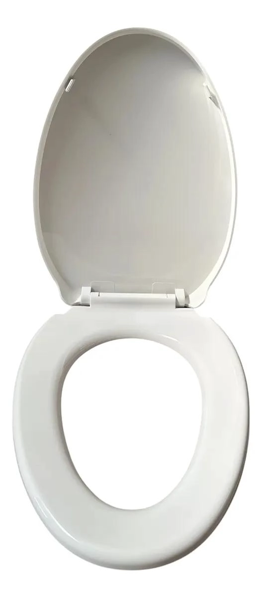TAPA DE WC PLASTICO OVALADA CON CIERRE SUAVE Y DISEÑO MODERNO - 1