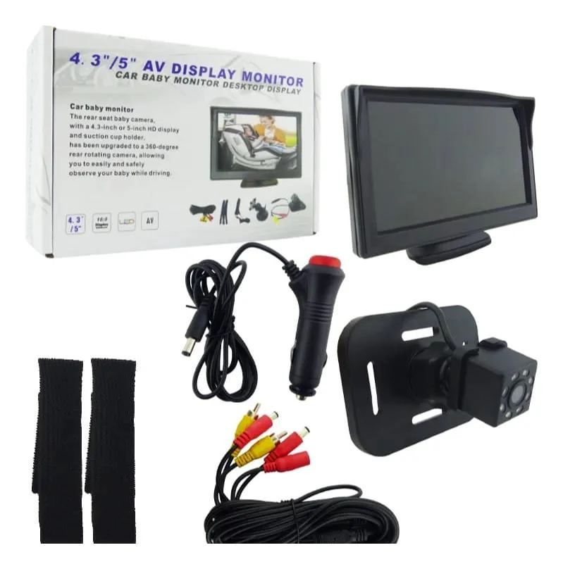 MONITOR DE AUTO 5 PULGADAS CON CAMARA PARA BEBE S - 1