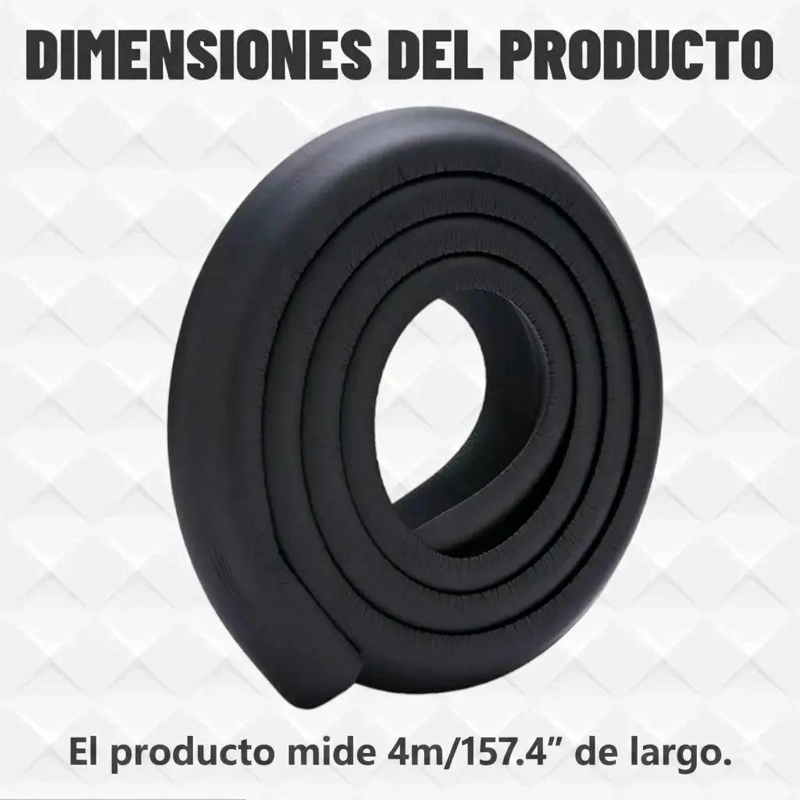 PROTECTOR DE BORDES PARA MUEBLES DE BEBE  ESPUMA NBR 4 METROS - 2